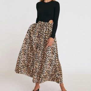 NWOT Something Navy Tara Side Cutout Black Leopard Dress Size Extra Small ( XS )